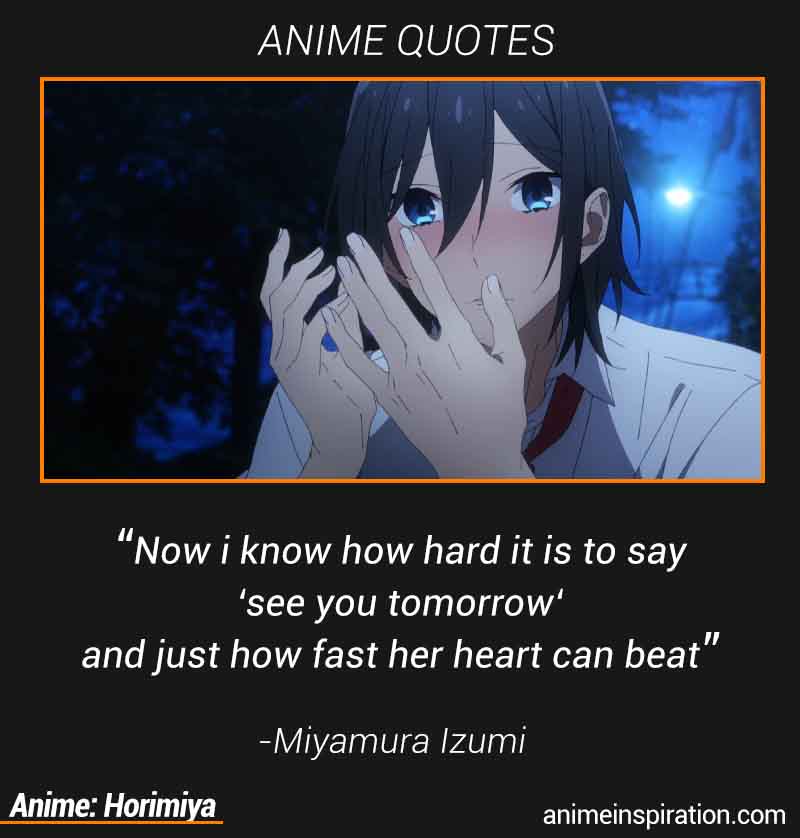 izumi miyamura from horimiya #anime #animeart #animequotes #inspiration  #inspirationalquotes #motivation #motivational…