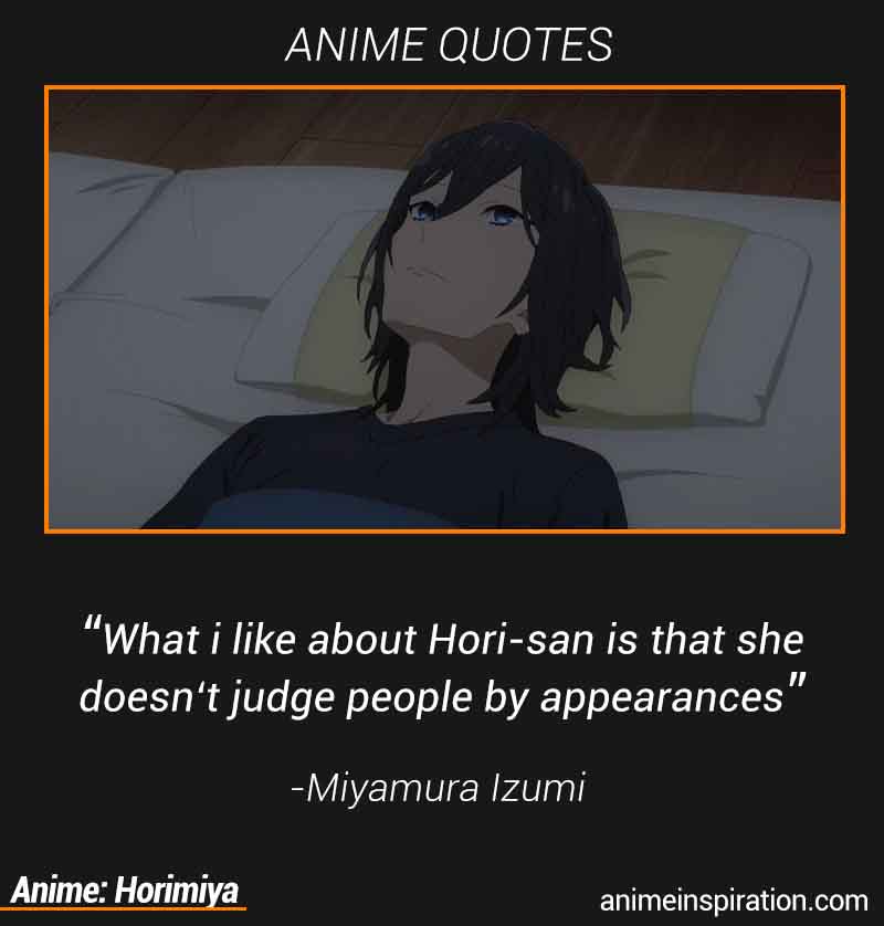 izumi miyamura from horimiya #anime #animeart #animequotes #inspiration  #inspirationalquotes #motivation #motivational…