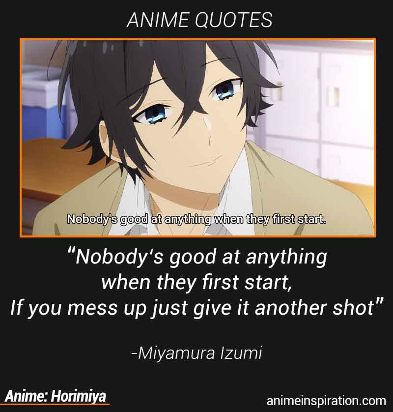 izumi miyamura from horimiya #anime #animeart #animequotes #inspiration  #inspirationalquotes #motivation #motivational…