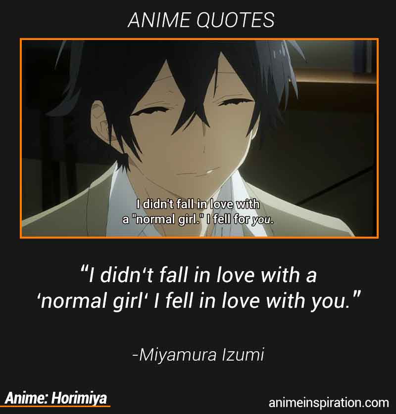 izumi miyamura from horimiya #anime #animeart #animequotes #inspiration  #inspirationalquotes #motivation #motivational…